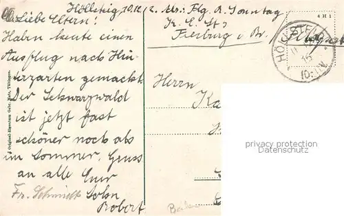 AK / Ansichtskarte Hoellsteig Partie im Loeffeltal Schwarzwald Hoellsteig