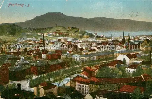 AK / Ansichtskarte Freiburg_Breisgau Stadtpanorama Blick zum Schwarzwald Freiburg Breisgau