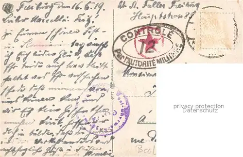 AK / Ansichtskarte Freiburg_Breisgau Stadtpanorama Blick zum Schwarzwald Freiburg Breisgau