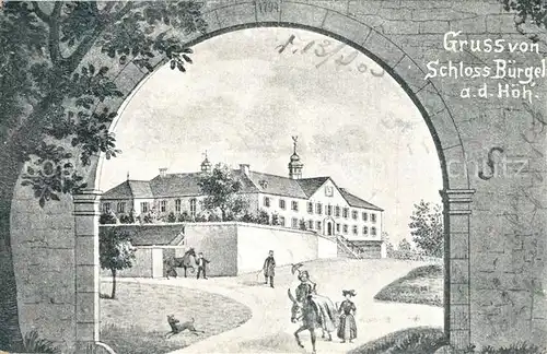 AK / Ansichtskarte Schliengen Schloss Buergel Kuenstlerkarte Schliengen