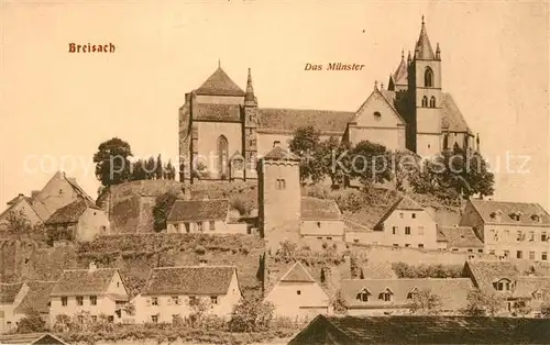 AK / Ansichtskarte Breisach_Rhein Altstadt mit Muenster Breisach Rhein