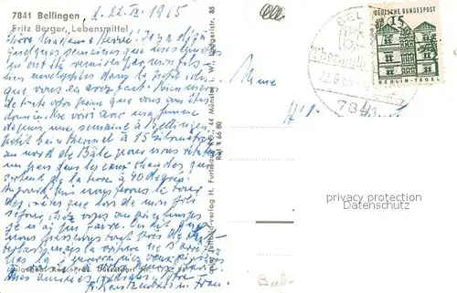 AK / Ansichtskarte Bad_Bellingen Luftkurort Markgraeflerland Fliegeraufnahme Bad_Bellingen