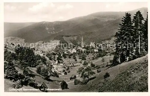 AK / Ansichtskarte Bermersbach_Forbach Panorama Luftkurort Murgtal Schwarzwald Bermersbach Forbach