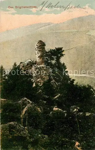 AK / Ansichtskarte Sasbachwalden Burgruine Brigittenschloss im Schwarzwald Sasbachwalden