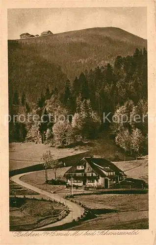 AK / Ansichtskarte Multen Schwarzwald Bauernhaus Blick zum Belchen Multen