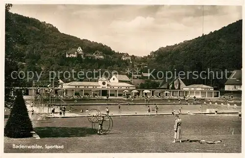 AK / Ansichtskarte Badenweiler Sportbad Freibad Kurort im Schwarzwald Badenweiler