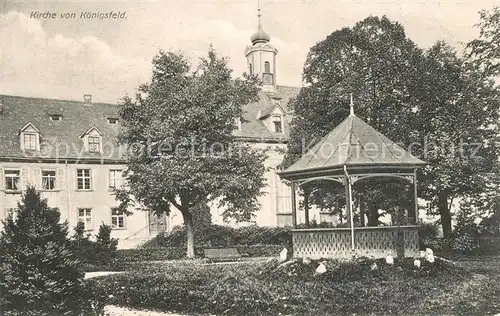 AK / Ansichtskarte Koenigsfeld_Schwarzwald Pavillon Kirche Koenigsfeld Schwarzwald