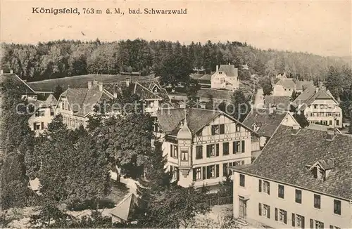 AK / Ansichtskarte Koenigsfeld_Schwarzwald Teilansicht Kurort im Schwarzwald Koenigsfeld Schwarzwald