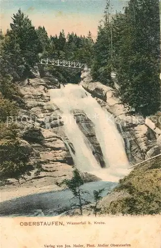 AK / Ansichtskarte Krebs_Oberstaufen Wasserfall Krebs_Oberstaufen