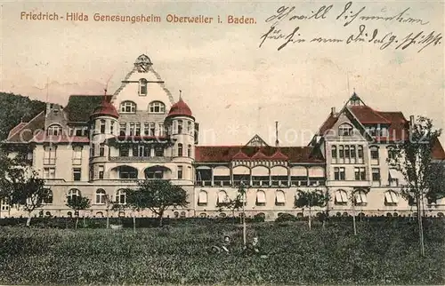 AK / Ansichtskarte Oberweiler_Badenweiler Friedrich Hilda Genesungsheim Oberweiler_Badenweiler