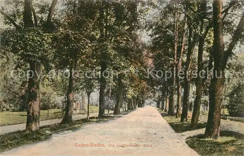 AK / Ansichtskarte Baden Baden Lichtenthaler Allee Baden Baden