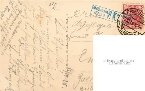 AK / Ansichtskarte Breisach_Rhein Rheintor und Kloster Stempel geprueft Breisach Rhein