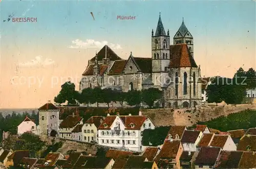 AK / Ansichtskarte Breisach_Rhein Altstadt mit Muenster Breisach Rhein