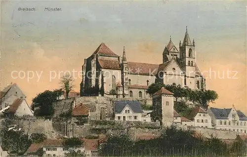 AK / Ansichtskarte Breisach_Rhein Altstadt mit Muenster Breisach Rhein