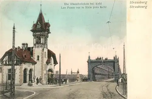 AK / Ansichtskarte Kehl_Rhein Rheinbruecken Kehl_Rhein