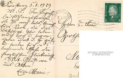 AK / Ansichtskarte Konstanz_Bodensee Partie beim Husenstein Konstanz_Bodensee