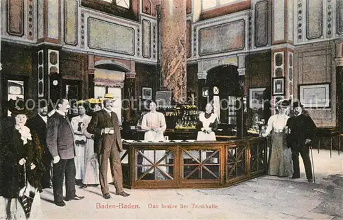 AK / Ansichtskarte Baden Baden Trinhalle Innenansicht Baden Baden