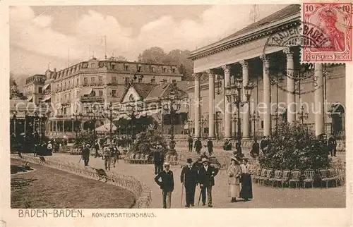 AK / Ansichtskarte Baden Baden Konversationshaus Baden Baden