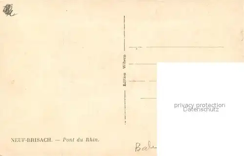 AK / Ansichtskarte Breisach_Rhein Pont du Rhin Schiffsbruecke Blick zum Muenster Breisach Rhein