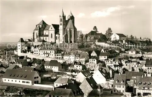 AK / Ansichtskarte Breisach_Rhein Altstadt mit Muenster Breisach Rhein