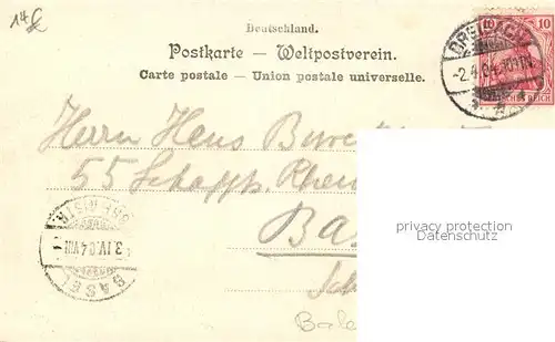 AK / Ansichtskarte Alt_Breisach_Rhein Marktplatz mit Kirche Muenster Weltpostverein 