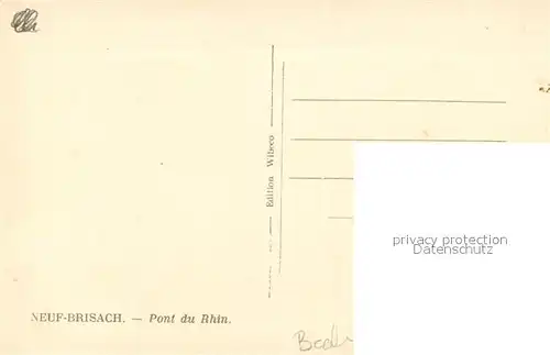 AK / Ansichtskarte Breisach_Rhein Schiffsbruecke Blick zum Muenster Breisach Rhein