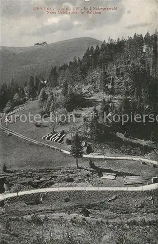 AK / Ansichtskarte Belchen_Baden Landschaftspanorama Belchenstrasse mit Belchen Schwarzwald Belchen_Baden