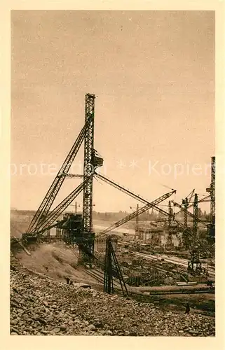 AK / Ansichtskarte Kembs_Elsass Ecluses grandes tours a betonner 1930 Kembs Elsass