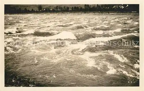 AK / Ansichtskarte Kembs_Elsass Stuermischer Rhein Kembs Elsass