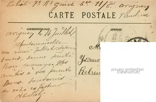 AK / Ansichtskarte Avignon_Vaucluse Caserne du 7e Genie Cour de la Republique Avignon Vaucluse