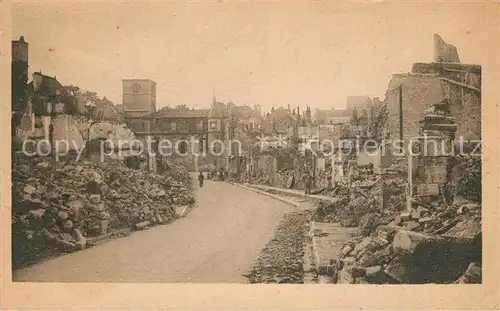 AK / Ansichtskarte Chatillon sur Seine la rue de lIsle apres le bombardement du 15 Juin 1940 Chatillon sur Seine