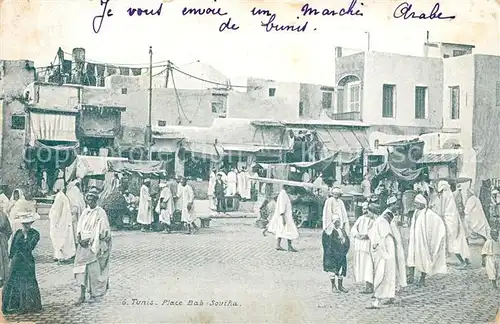 AK / Ansichtskarte Tunis Place Bab Souika Tunis
