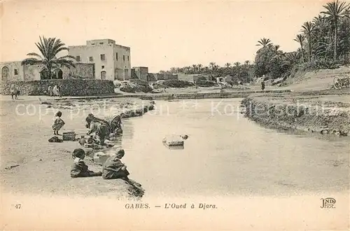 AK / Ansichtskarte Gabes Oued a Djara Gabes