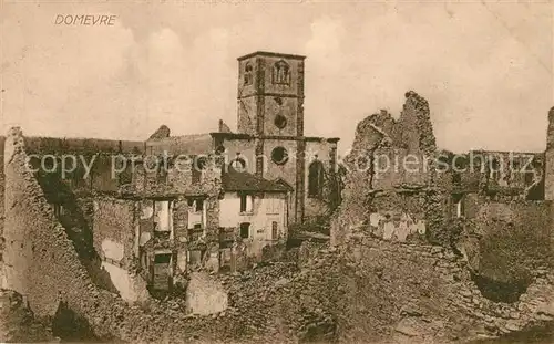 AK / Ansichtskarte Domevre en Haye nach Zerstoerung in WK1 Domevre en Haye