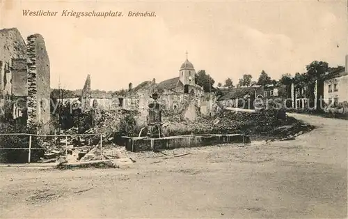 AK / Ansichtskarte Bremenil Westl Kriegsschauplatz Bremenil