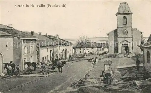 AK / Ansichtskarte Halloville Kirche Halloville