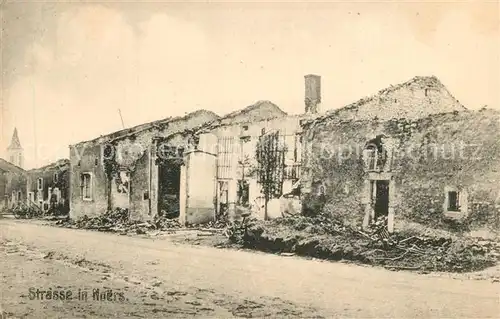 AK / Ansichtskarte Noers Zerstoerte Dorfstrasse Noers