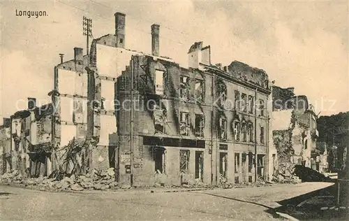 AK / Ansichtskarte Longuyon Zerstoertes Dorf Longuyon
