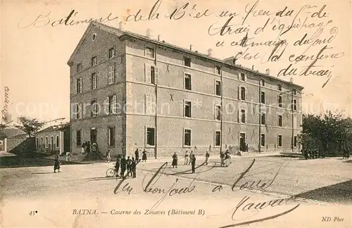 AK / Ansichtskarte Batna Caserne des Zouvaves Batna