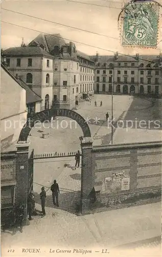 AK / Ansichtskarte Rouen La Caserne Philipon Rouen