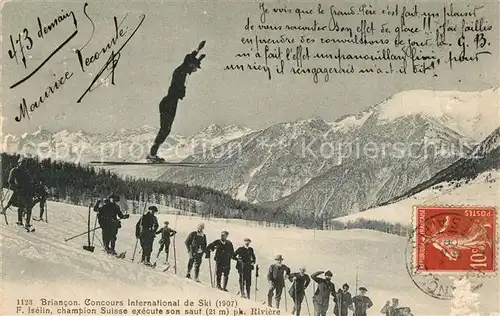 AK / Ansichtskarte Briancon Concours International de Ski Briancon