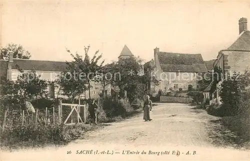 AK / Ansichtskarte Sache Entree du Bourg Sache