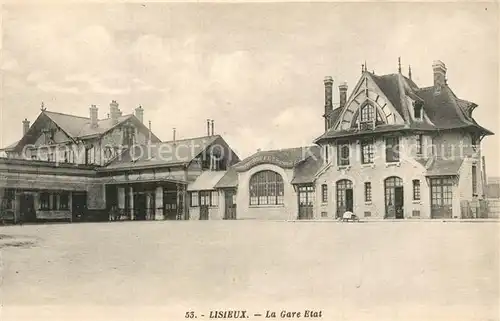 AK / Ansichtskarte Lisieux La Gare Etat Lisieux