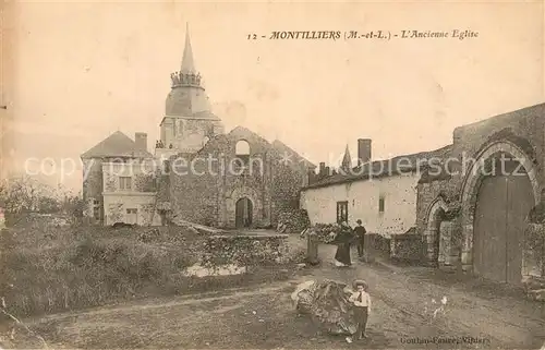 AK / Ansichtskarte Montilliers Ancienne Eglise Montilliers
