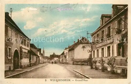 AK / Ansichtskarte Wintzenheim_Colmar Grand Rue Wintzenheim Colmar