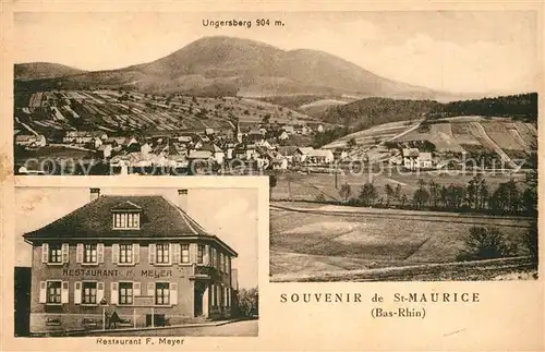 AK / Ansichtskarte Saint Maurice_Selestat Erstein Ungersberg Restaurant Meyer Saint Maurice