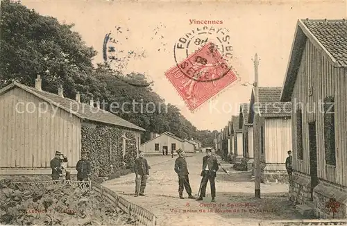 AK / Ansichtskarte Vincennes Camp de Saint Maur Vue prise de la Route de la Pyramide Vincennes
