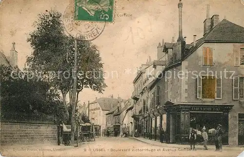 AK / Ansichtskarte Ussel_Correze Boulevard Victor Hugo et Avenue Gambetta Ussel Correze