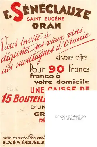 AK / Ansichtskarte Oran F Seneclauze Saint Eugene Oran