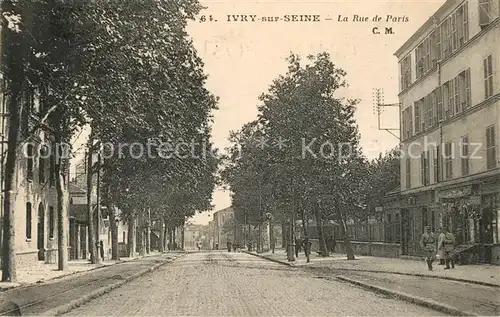 AK / Ansichtskarte Ivry sur Seine La Rue de Paris Ivry sur Seine